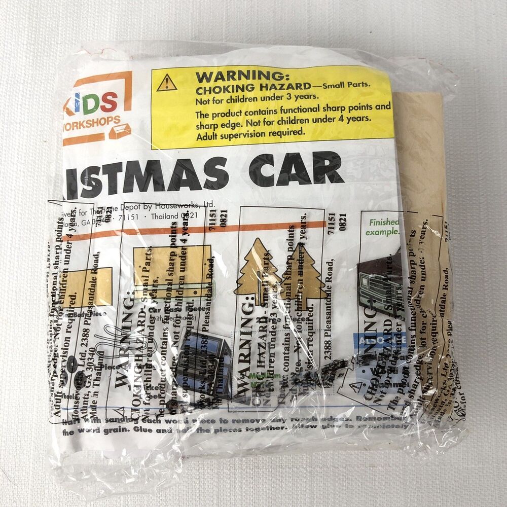 2021 Home Depot Kids Workshop Kit: Christmas Car W/ Pin